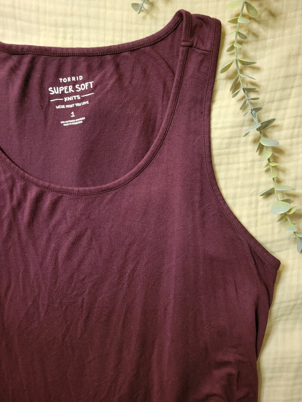 torrid Super Soft Knit Tank Top — Plum